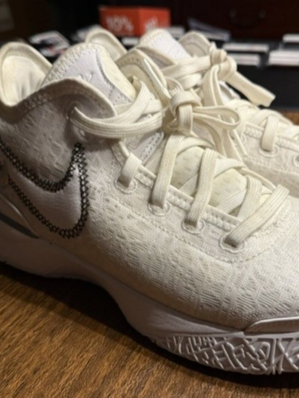 Nike Zoom LeBron NXXT Gen White Metallic Silver - Men's Size 8